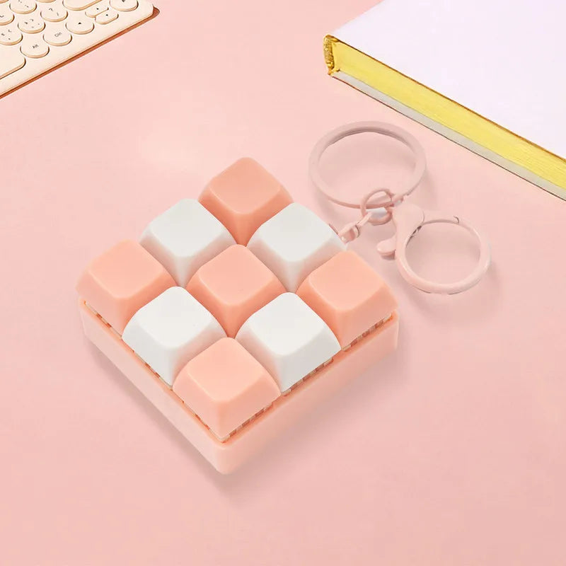 Porte‑Clé Anti‑Stress à Touches Pressables