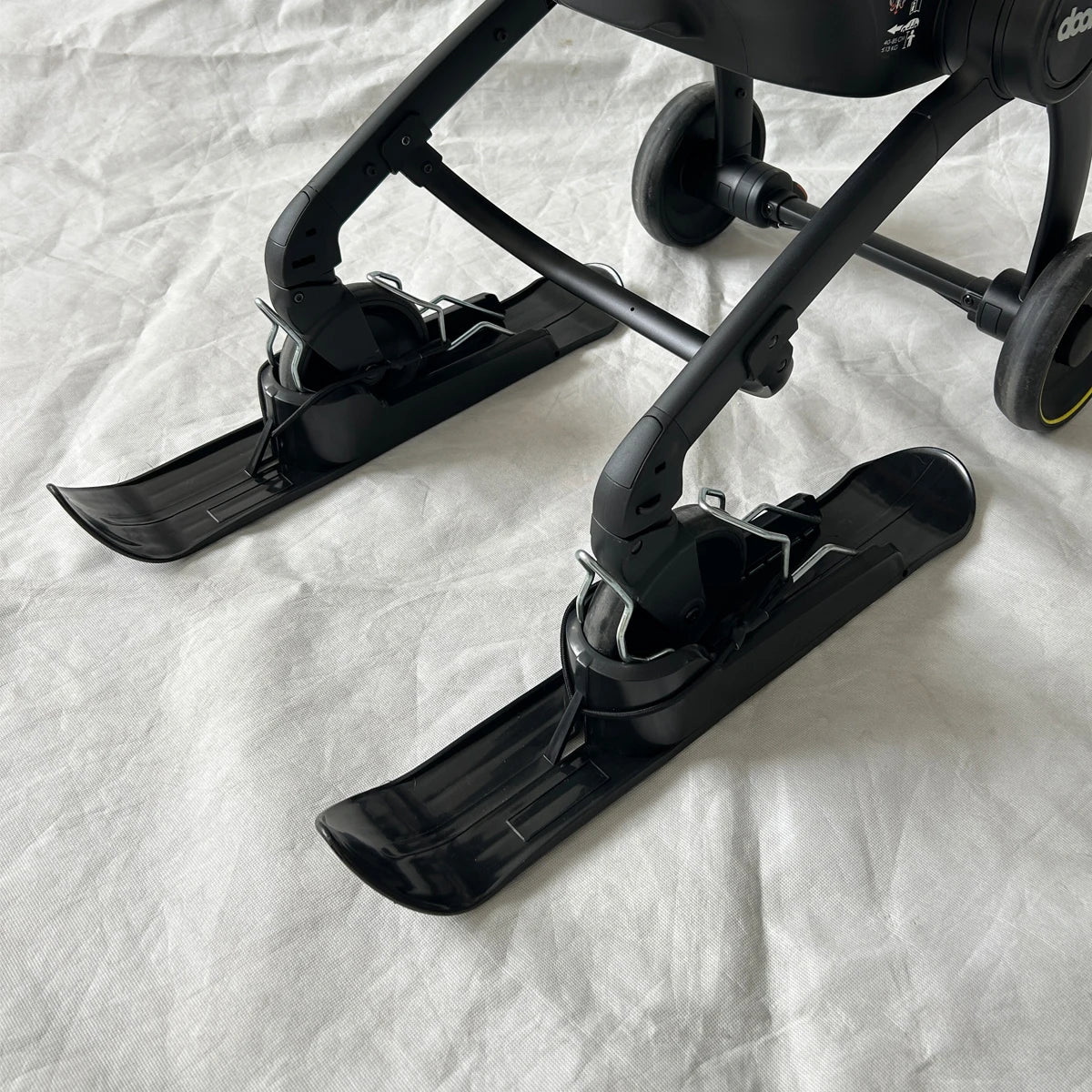 Accessoires Universels Ski pour Poussette | Plaques Glissières Anti-Froid