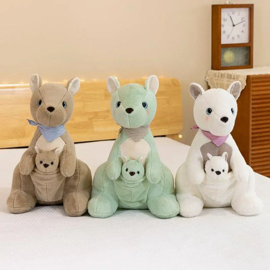 Peluche Kangourou Océanie 26CM | Maman et Bébé Wallaby