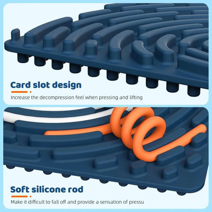 Planche Sensorielle 2‑en‑1 en Silicone – Accessoire Anti‑Stress