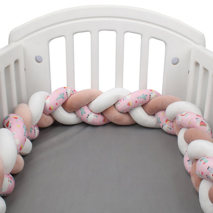 Tresse de lit de bébé – Coussin à nœud tressé imprimé