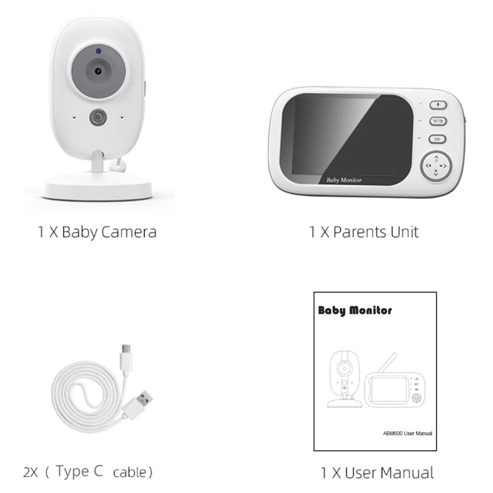 Babyphone Caméra Bébé Moniteur Vidéo
