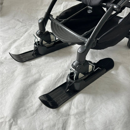 Accessoires Universels Ski pour Poussette | Plaques Glissières Anti-Froid