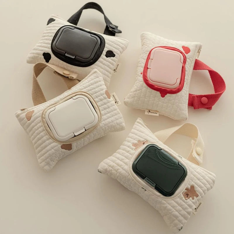 Pochette Distributeur de Lingettes Bébé | Étui Portable Suspendu