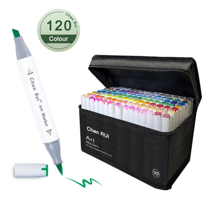 Double-ended alcohol-based marker set