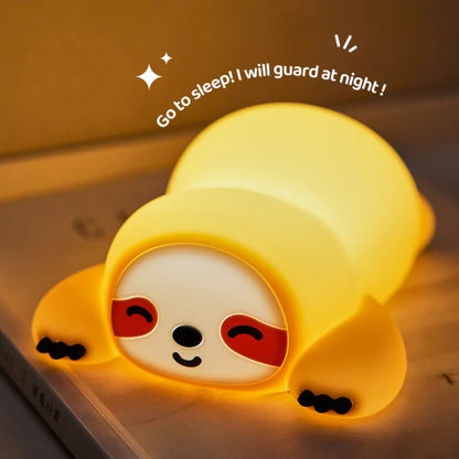 Veilleuse animaux en silicone – Girafe, Panda, Paresseux, Canard & Lapin