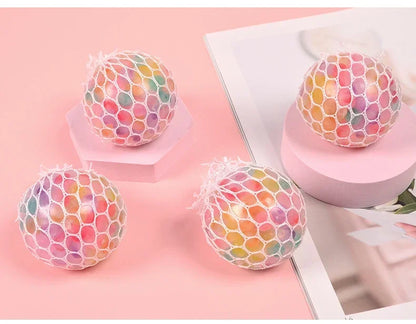 Balle Sensorielle Arc‑en‑Ciel – Squishy Anti‑Stress