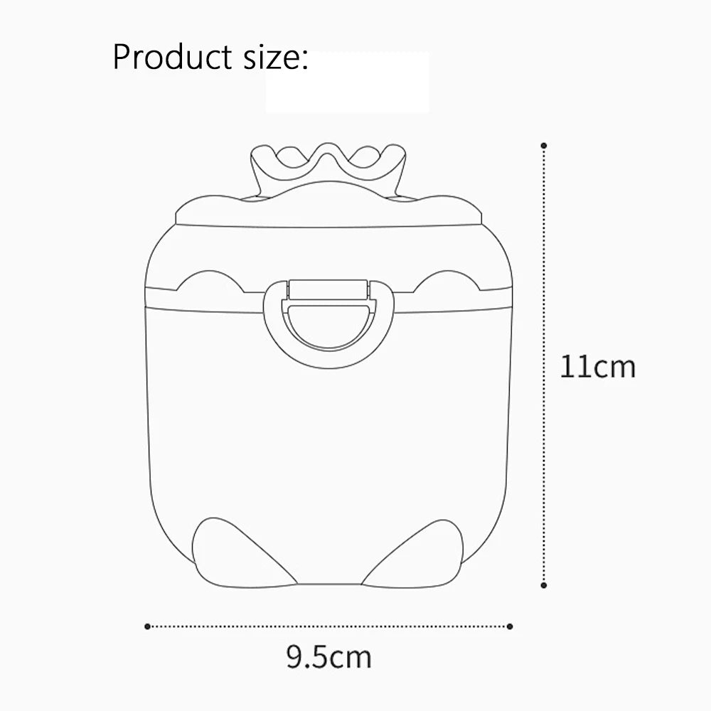 Baby Milk Powder Dispenser – Portable Pig-Shaped Container, BPA-Free
