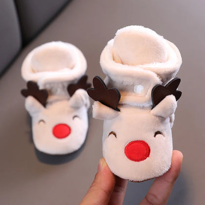 Chaussons bébé hiver en coton – Motif dessin animé