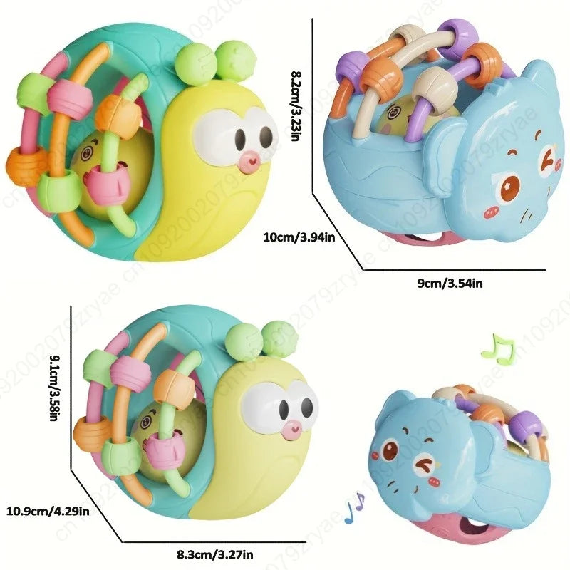 Balle Sensorielle & Hochet pour Bébé (0–12 mois)