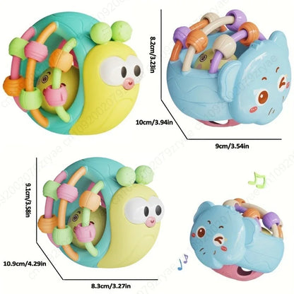 Balle Sensorielle & Hochet pour Bébé (0–12 mois)