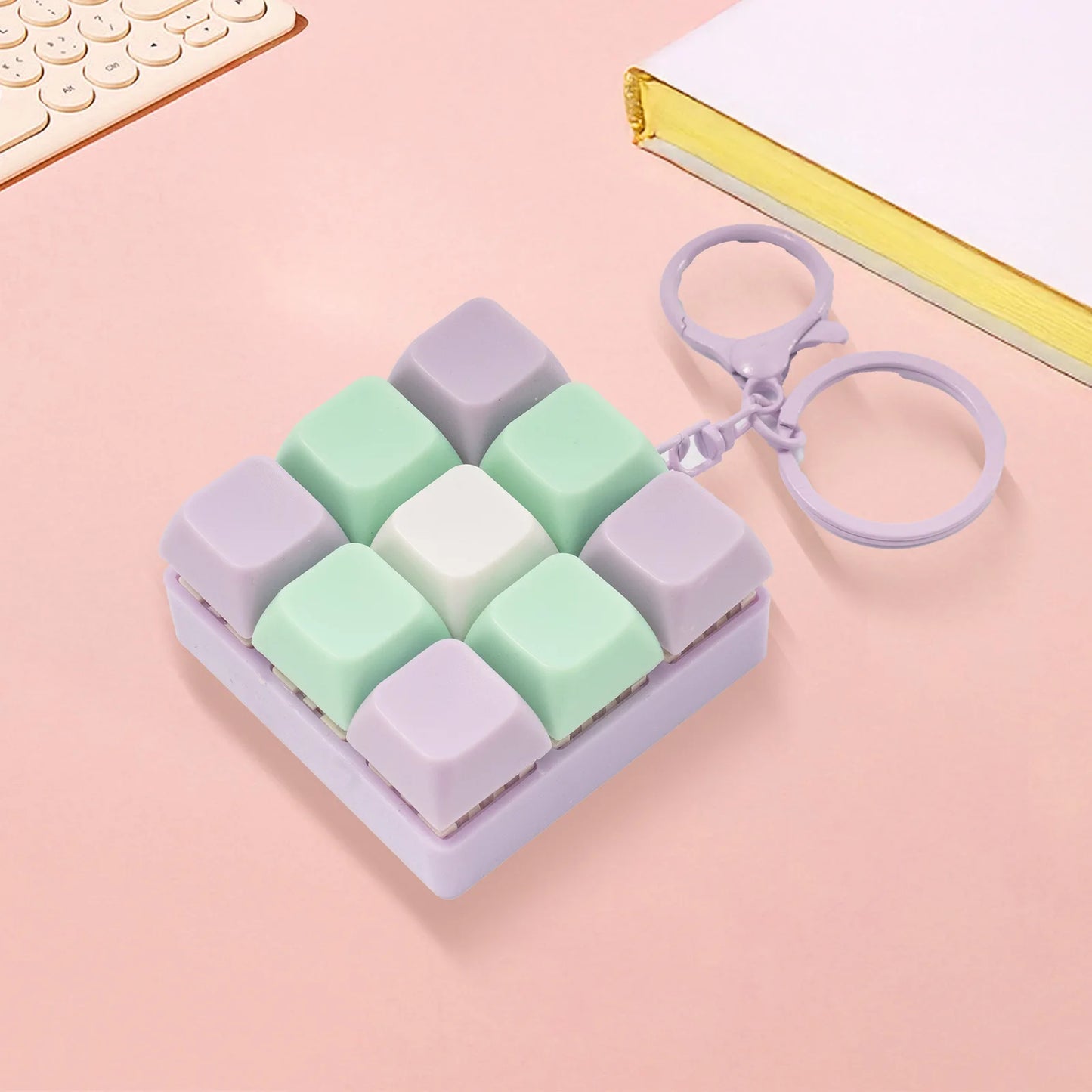 Porte‑Clé Anti‑Stress à Touches Pressables