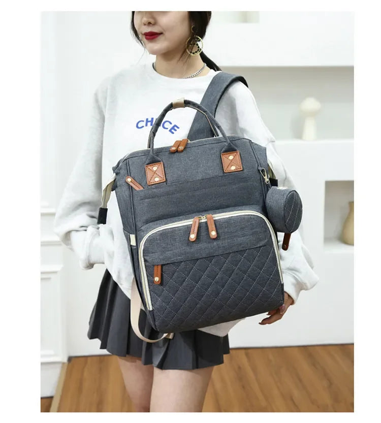 Sac à couches avec station à langer 3 en 1 – Sac à dos maman