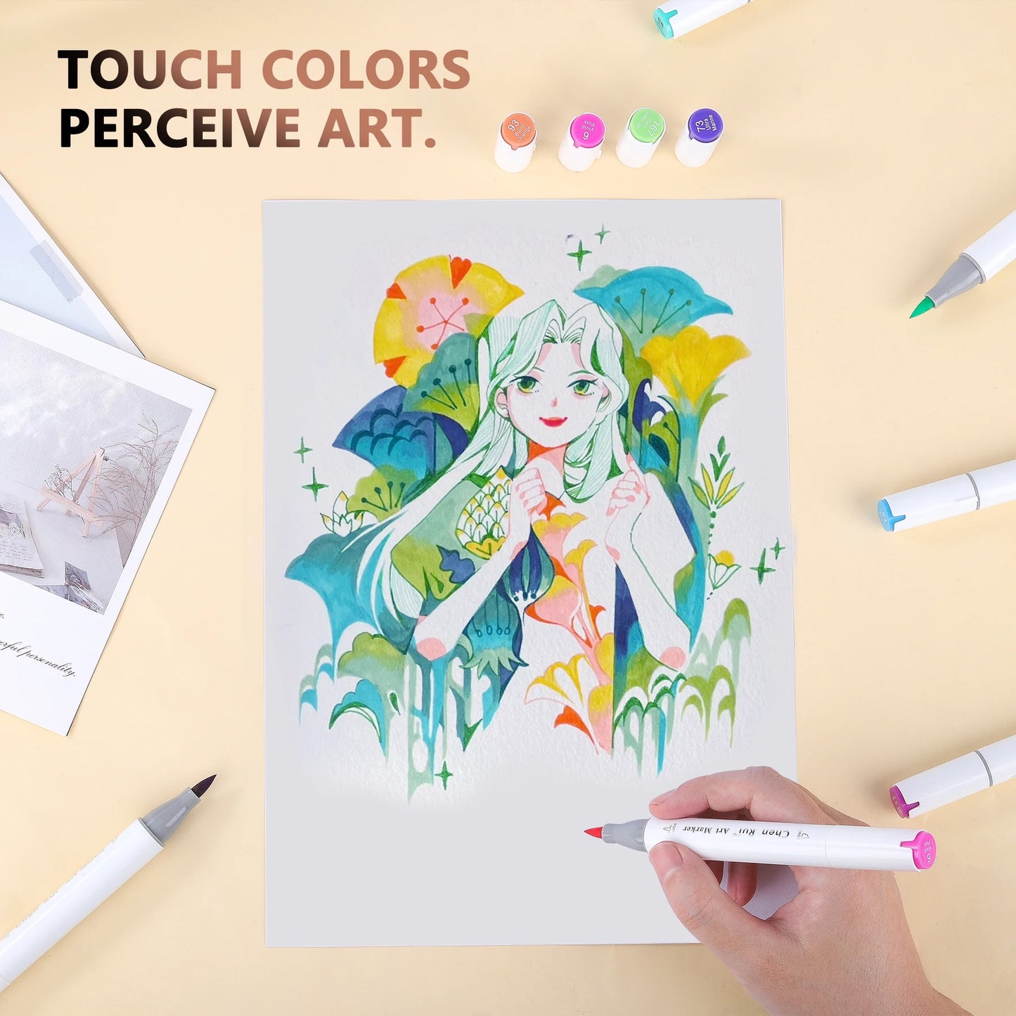 Double-ended alcohol-based marker set
