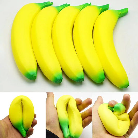 Squishy Banane Anti‑Stress – Jouet Souple Slow‑Rising