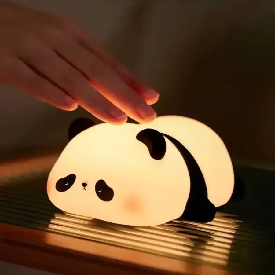Veilleuse animaux en silicone – Girafe, Panda, Paresseux, Canard & Lapin