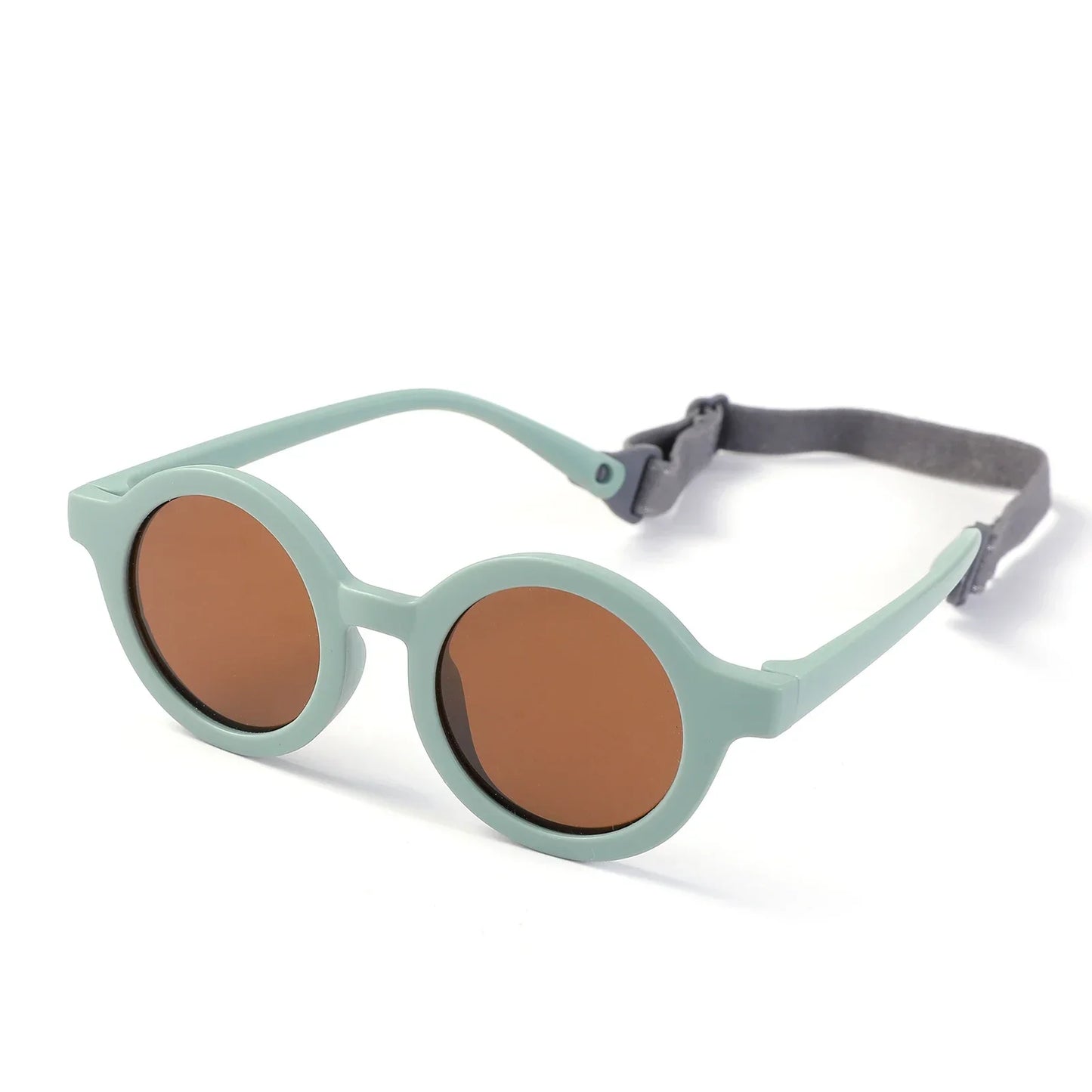 Lunettes de Soleil Bébé Polarisées | Monture Souple avec Sangle 0-3 Ans