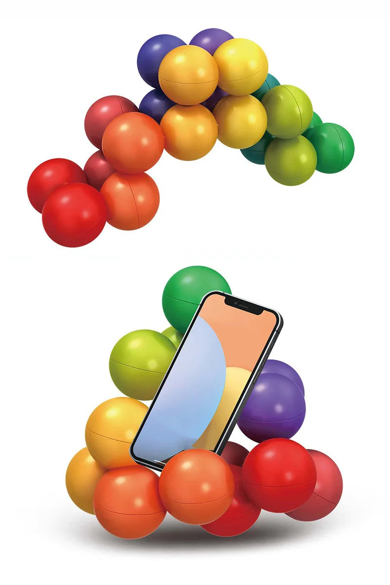 Sensory Fidget Toy – Balle Éducative 3D Rotative