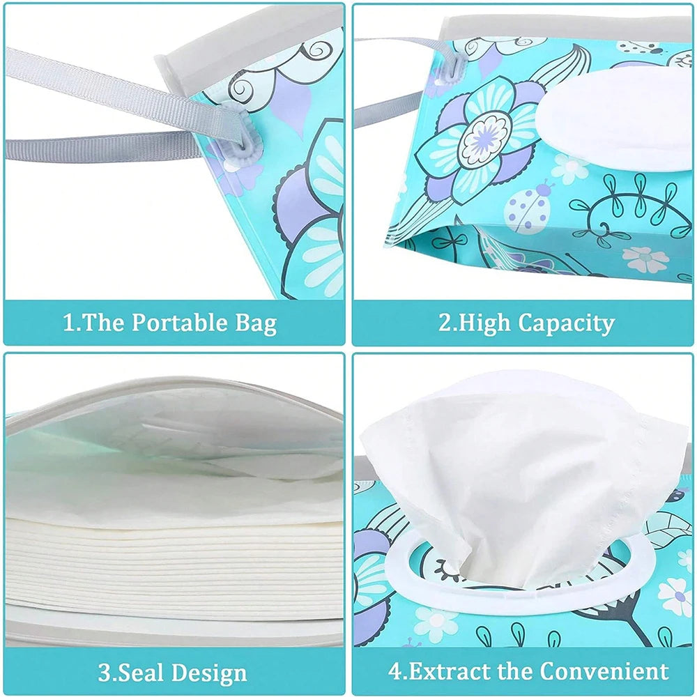 Boîte à lingettes portable en EVA – Étanche et réutilisable