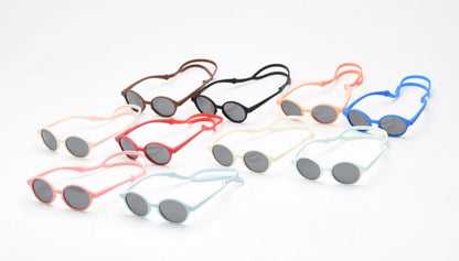 Baby sunglasses 0–4 years – UV400 polarized, flexible, with strap
