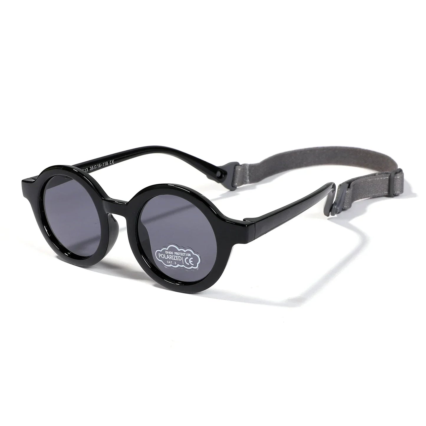 Lunettes de Soleil Bébé Polarisées | Monture Souple avec Sangle 0-3 Ans