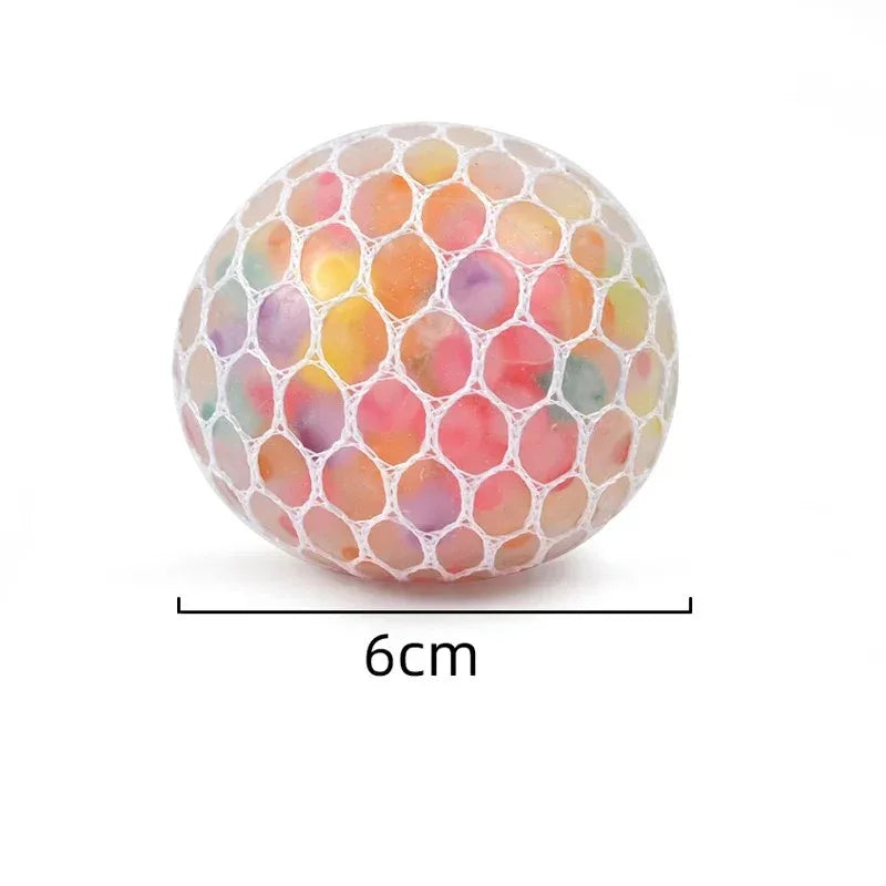 Balle Sensorielle Arc‑en‑Ciel – Squishy Anti‑Stress