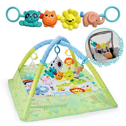 3-in-1 Baby Activity Mat with Arch – Play Gym, Games & Exploration