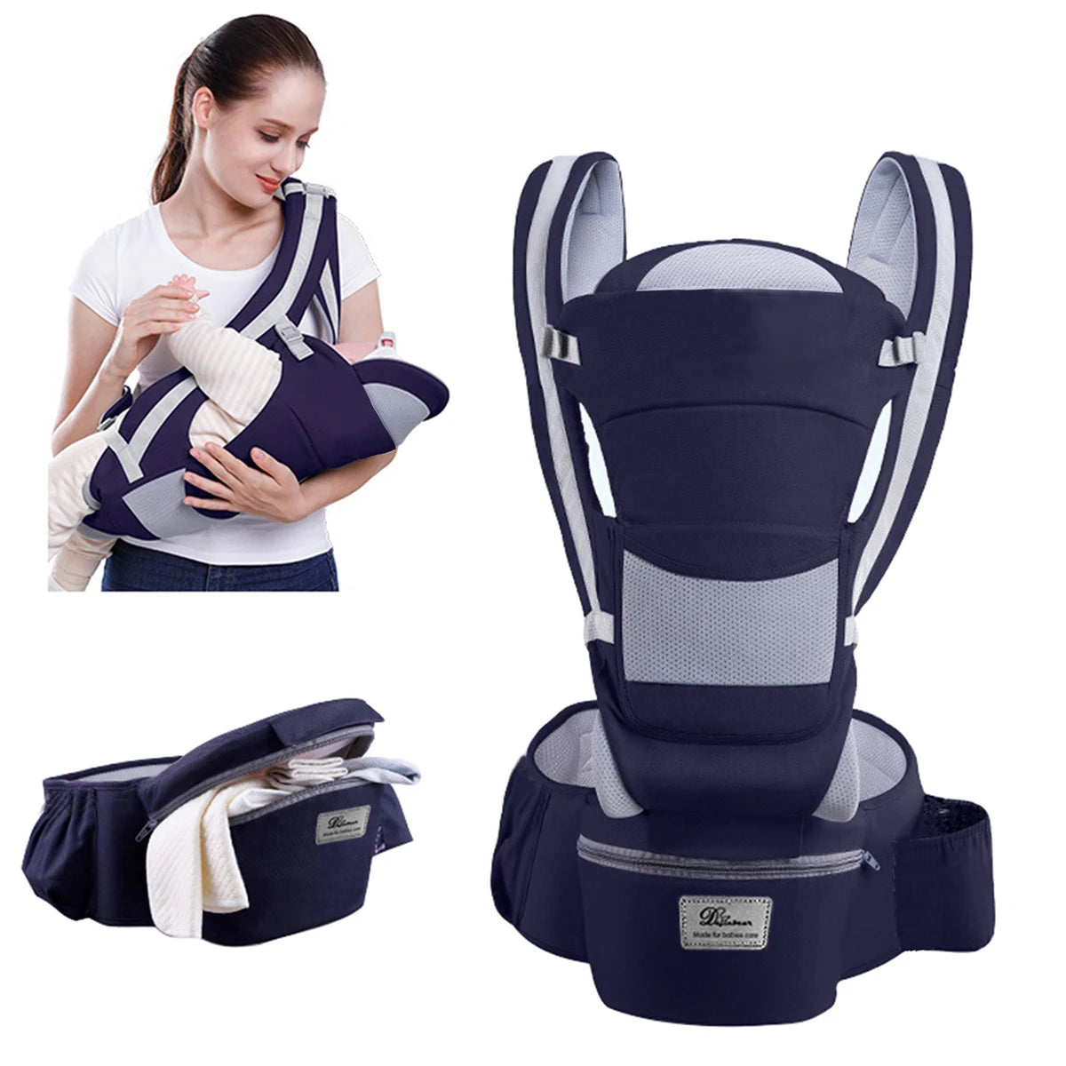 Sac à dos Kangourou Ergonomique pour Nouveau-né – Siège de Bébé Voyage - porte-bébé
