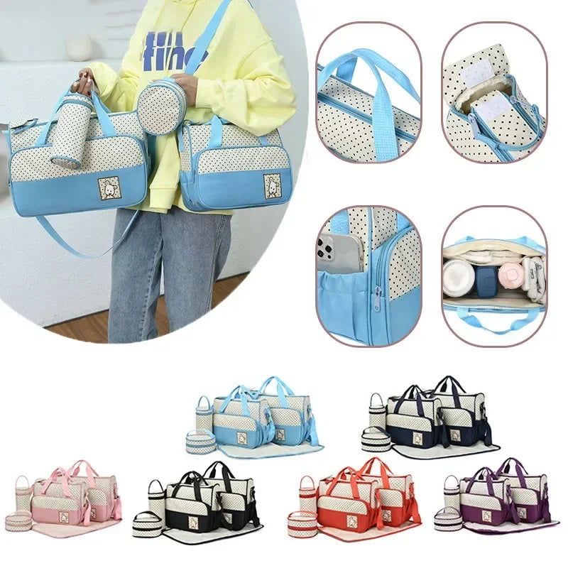 Set 5‑en‑1 de sacs à langer