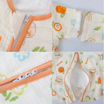 Gigoteuse Bébé 0-24 Mois | Coton Respirant à Manches Amovibles