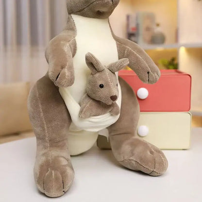 Peluche Kangourou Maman et Bébé | 27/35/60CM