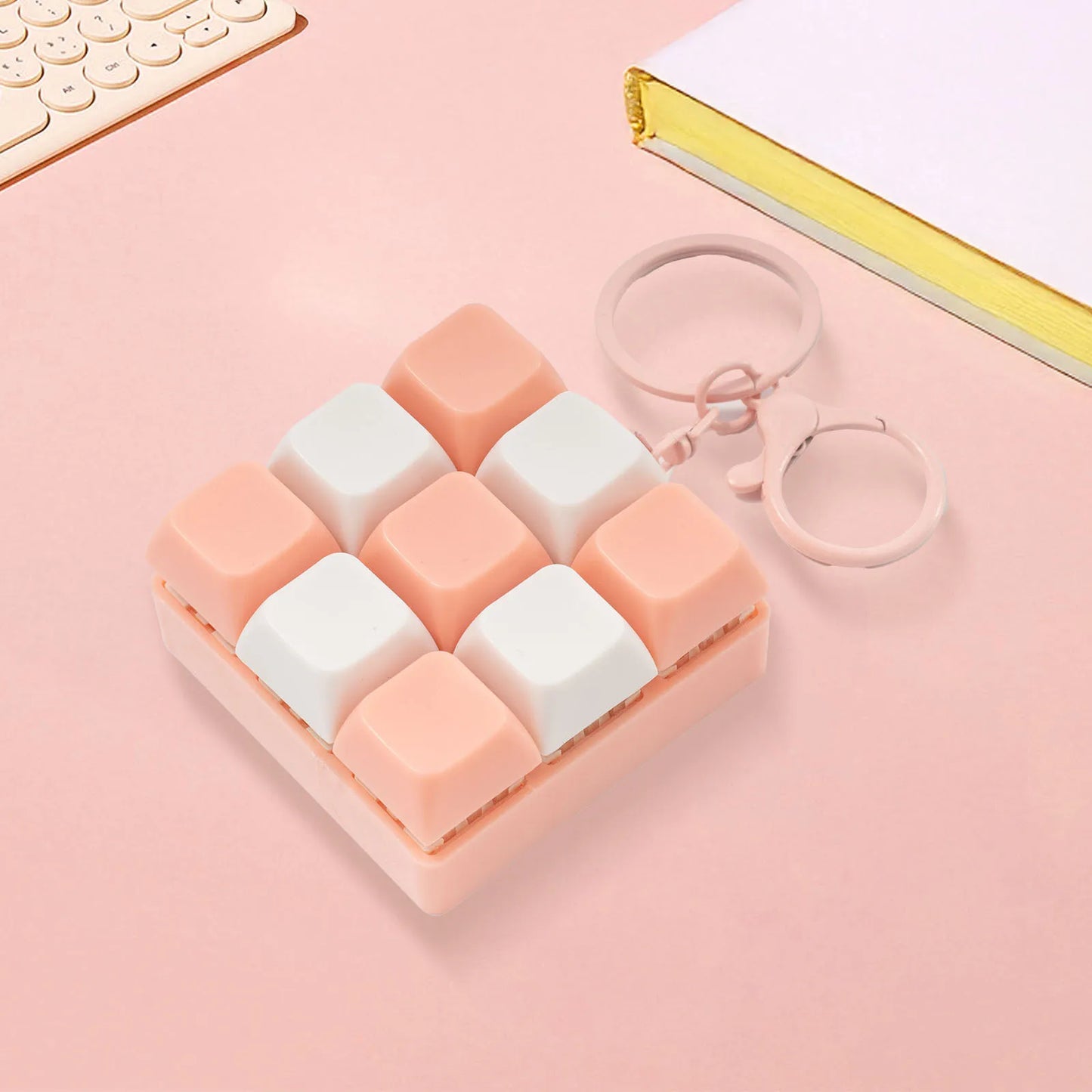 Porte‑Clé Anti‑Stress à Touches Pressables