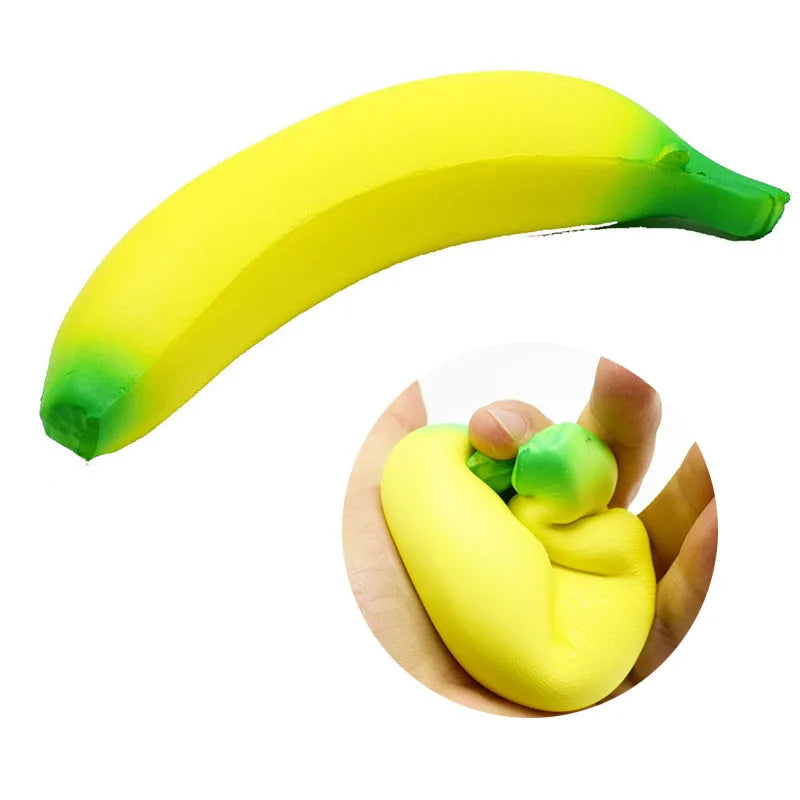 Squishy Banane Anti‑Stress – Jouet Souple Slow‑Rising