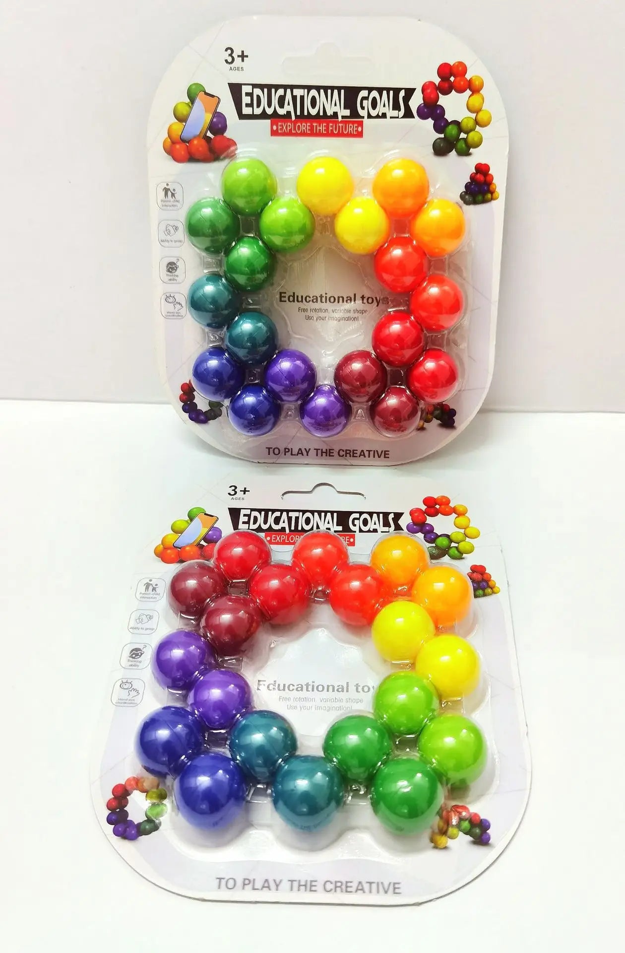 Sensory Fidget Toy – Balle Éducative 3D Rotative