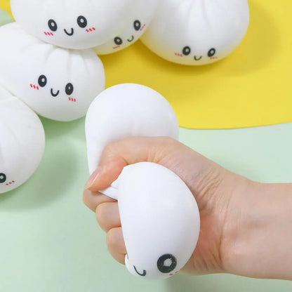 Squishy Bao Anti‑Stress avec Panier Vapeur