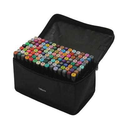 Ensemble de marqueurs à double pointe – 24 à 168 couleurs