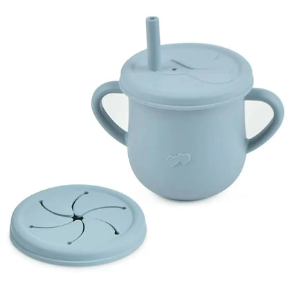 200ml Silicone Baby Cup – Portable Snack Box with Lid, BPA-Free
