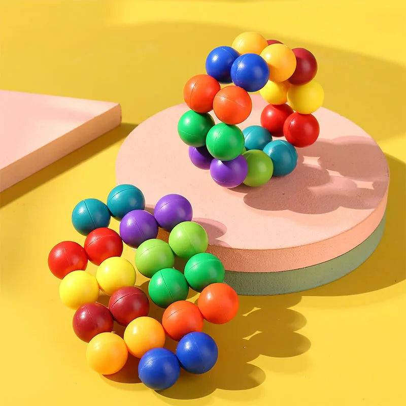 Sensory Fidget Toy – Balle Éducative 3D Rotative