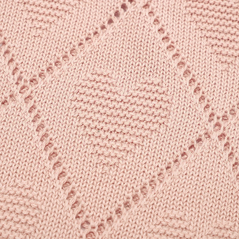 Couverture bébé en coton tricoté