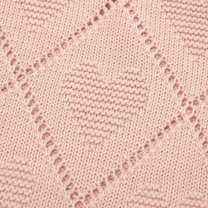 Couverture bébé en coton tricoté