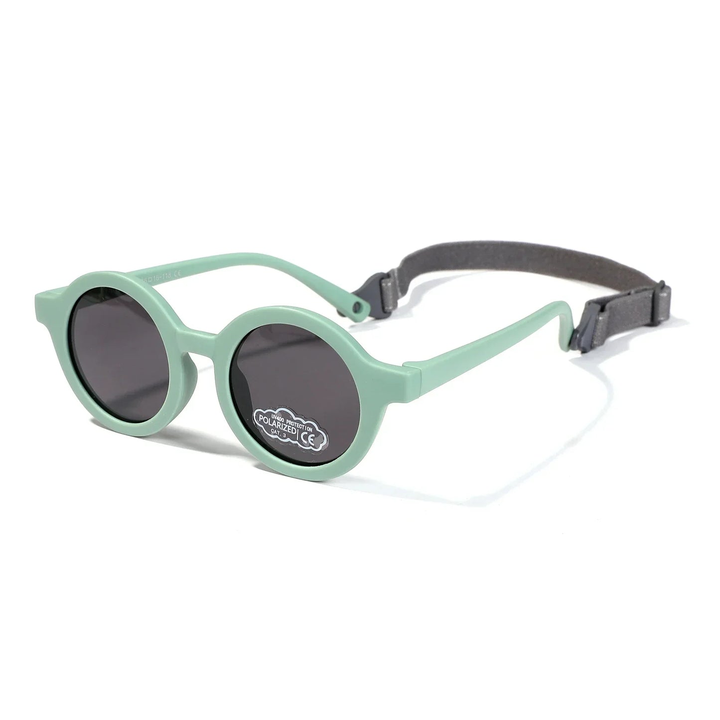 Lunettes de Soleil Bébé Polarisées | Monture Souple avec Sangle 0-3 Ans
