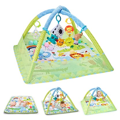3-in-1 Baby Activity Mat with Arch – Play Gym, Games & Exploration