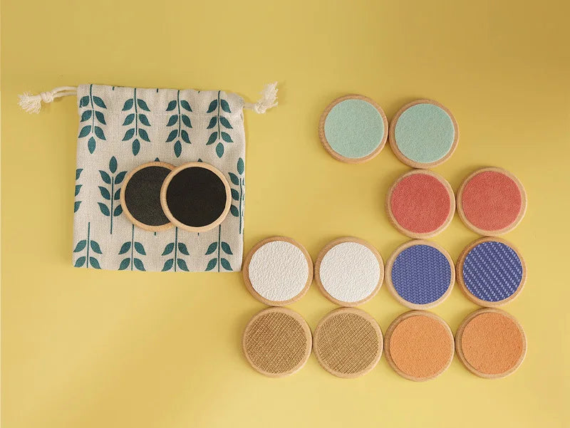 Jeu Sensoriel Montessori – Tactile & Mémoire