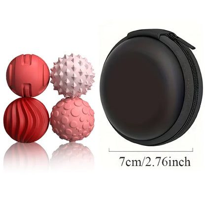 Boules Sensorielles Magnétiques en Silicone – Accessoires Anti‑Stress