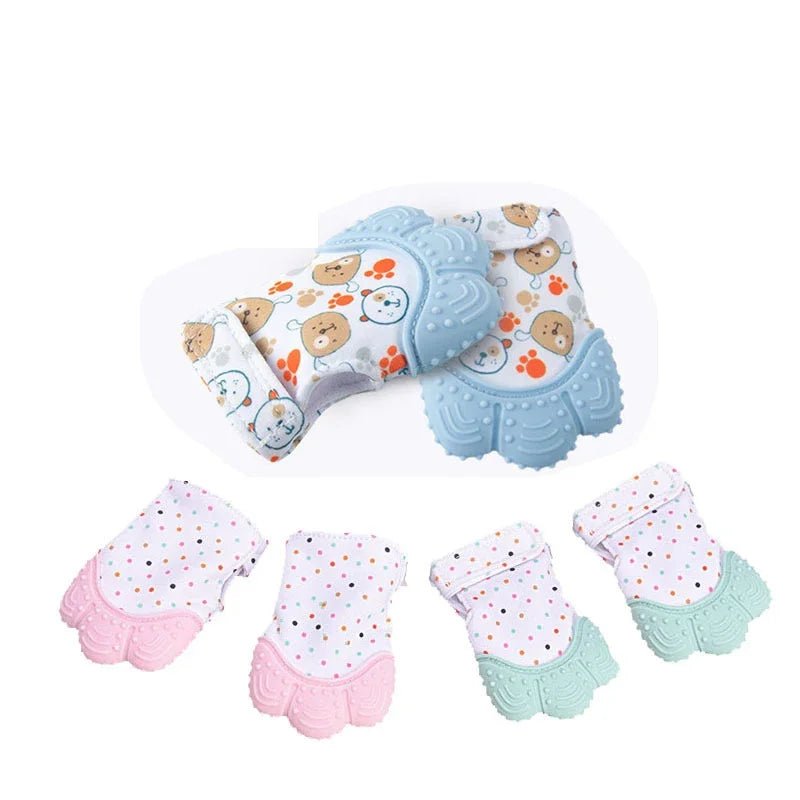 Silicone Teething Mitten – Anti-Biting Mittens for Babies (0-12 Months)