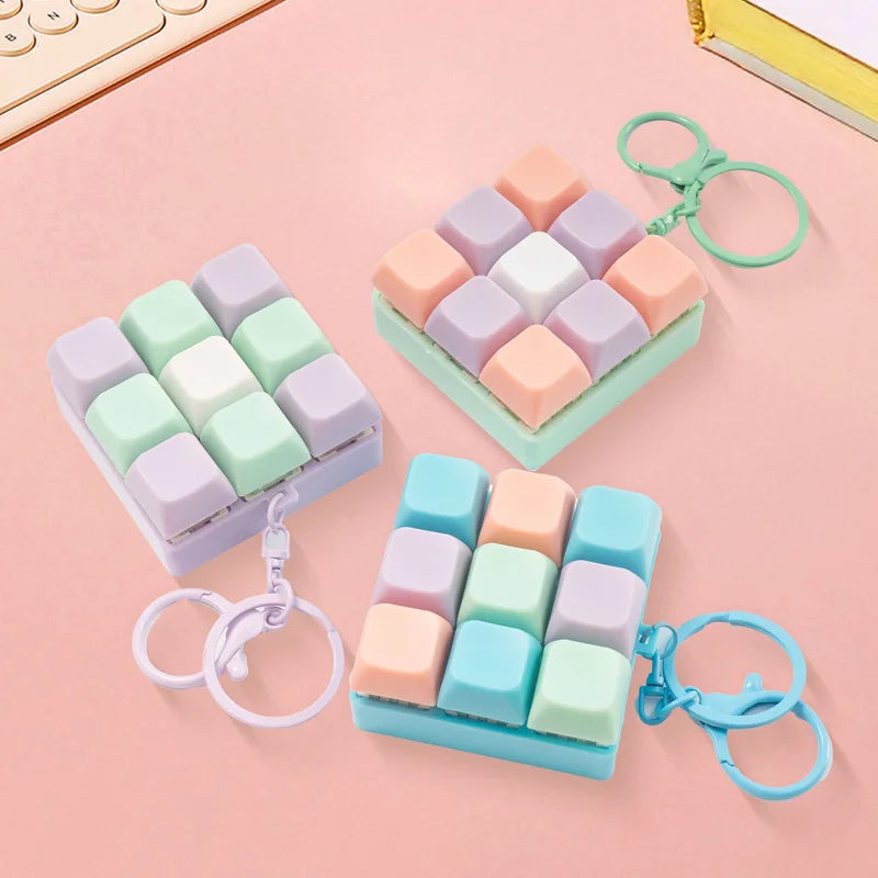 Porte‑Clé Anti‑Stress à Touches Pressables