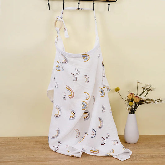 Serviette d’allaitement arc-en-ciel
