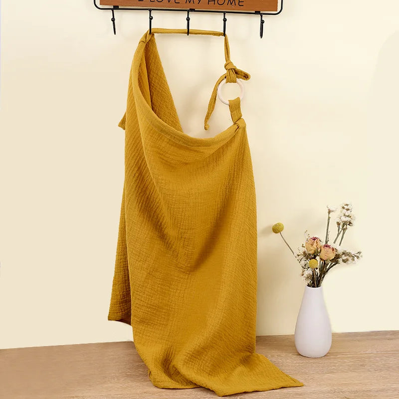 Serviette d’allaitement jaune