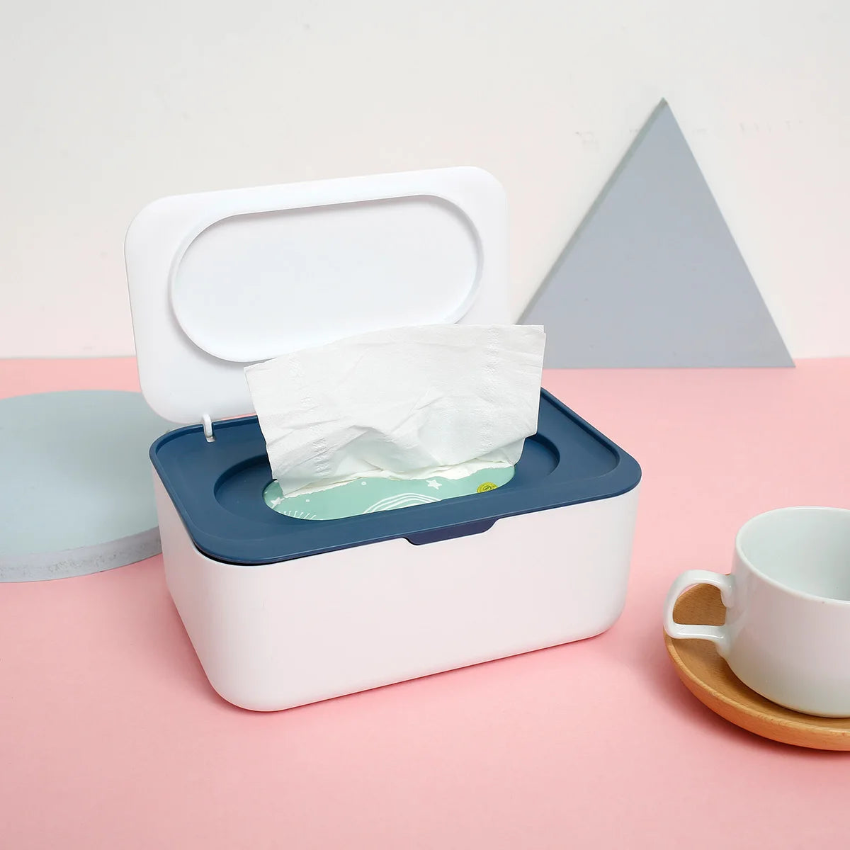 Boîte à lingettes portable avec couvercle – Étanche et anti-poussière