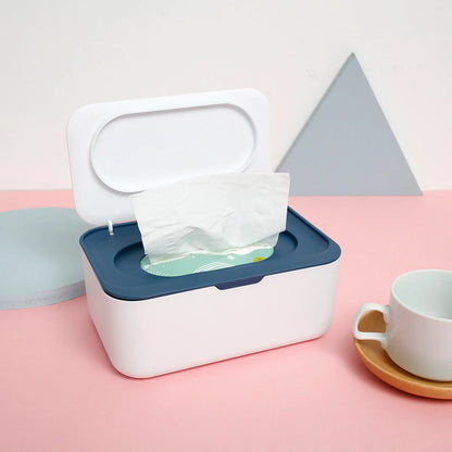 Boîte à lingettes portable avec couvercle – Étanche et anti-poussière